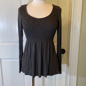 AE Smocked Peplum Tee